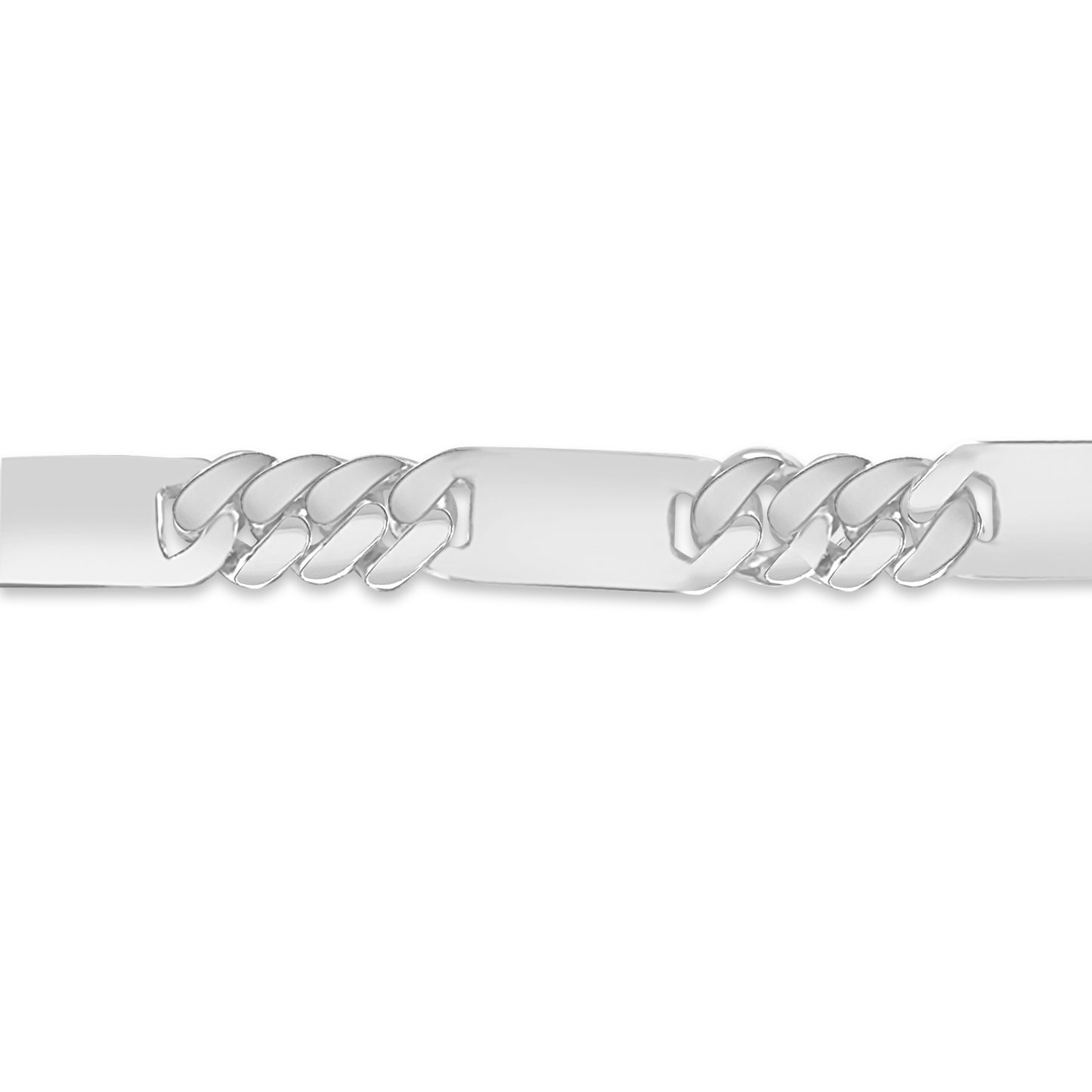 Figaro Bar Solid Gold Handmade Bracelet , 8mm, 6.5-10 Inch