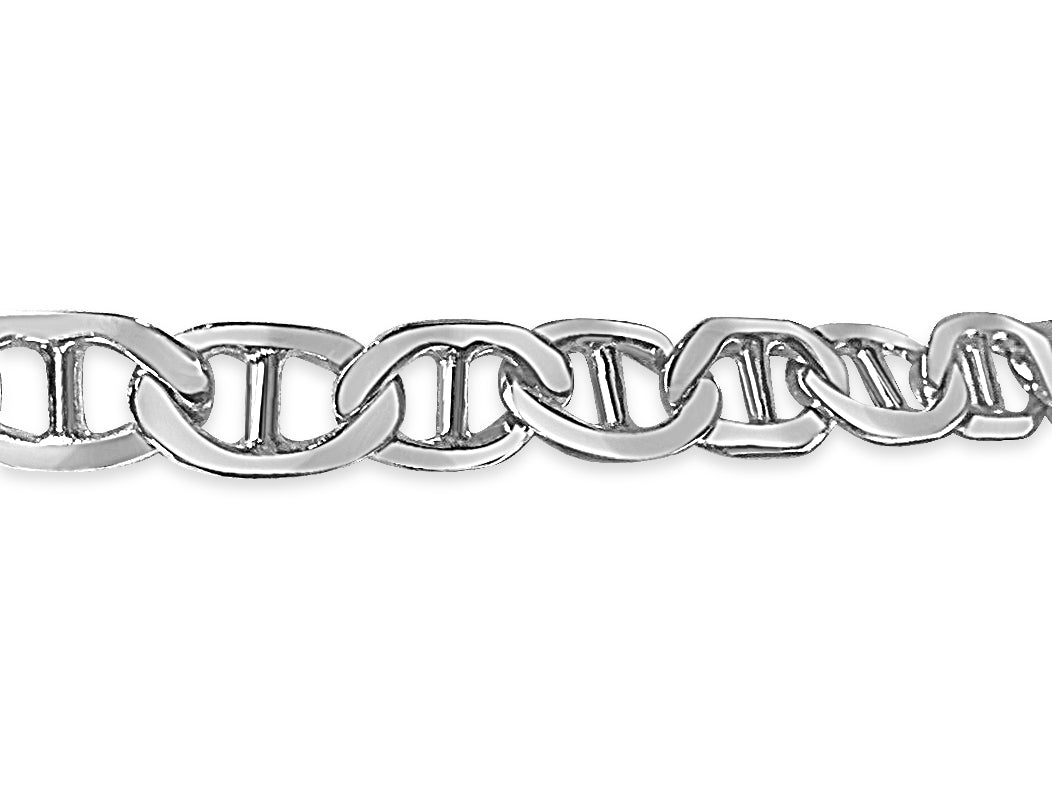 Mariner Solid Gold Handmade Bracelet , 8mm, 6.5-10 Inch