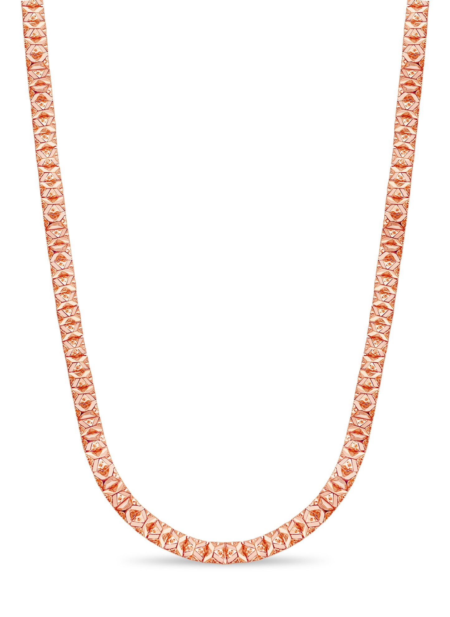 Nugget Solid Gold Handmade Necklace , 9mm, 16-30 Inch