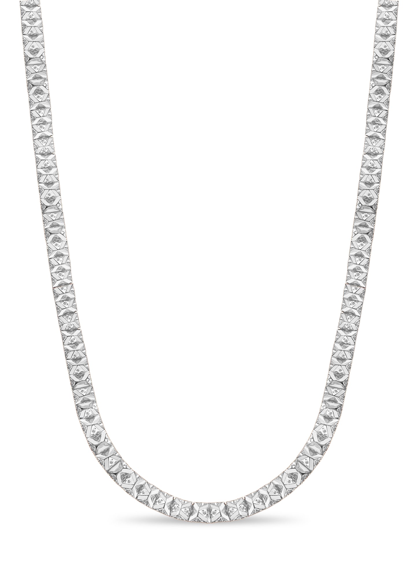 Nugget Solid Gold Handmade Necklace , 9mm, 16-30 Inch