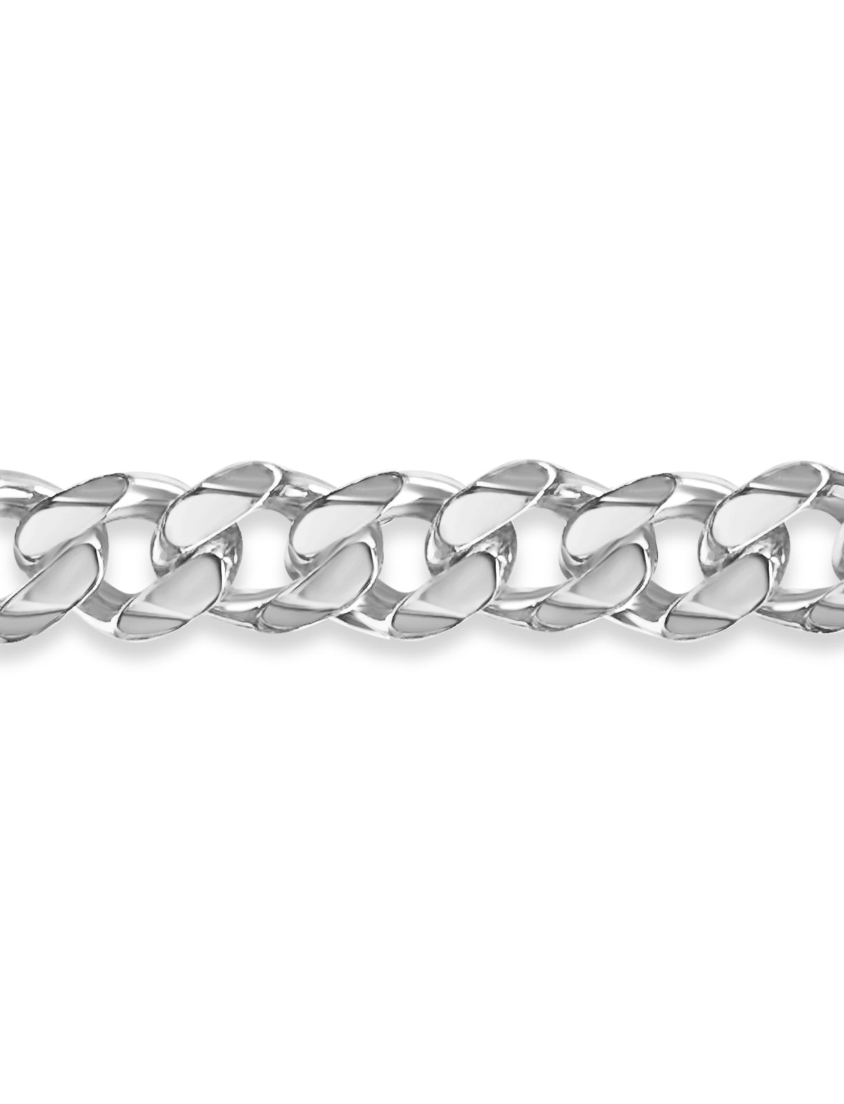 Curb Solid Gold Handmade Bracelet , 11mm, 6.5-10 Inch