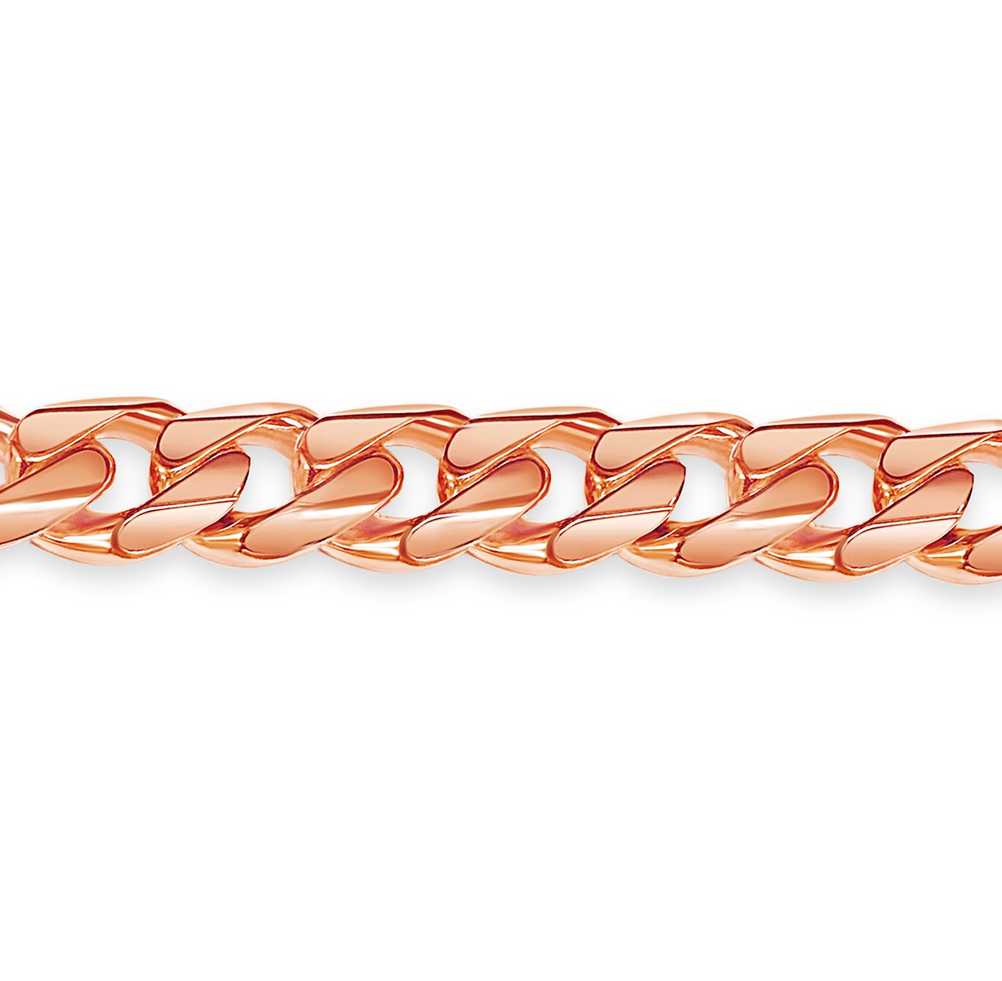 Curb Solid Gold Handmade Bracelet , 13mm, 6.5-10 Inch