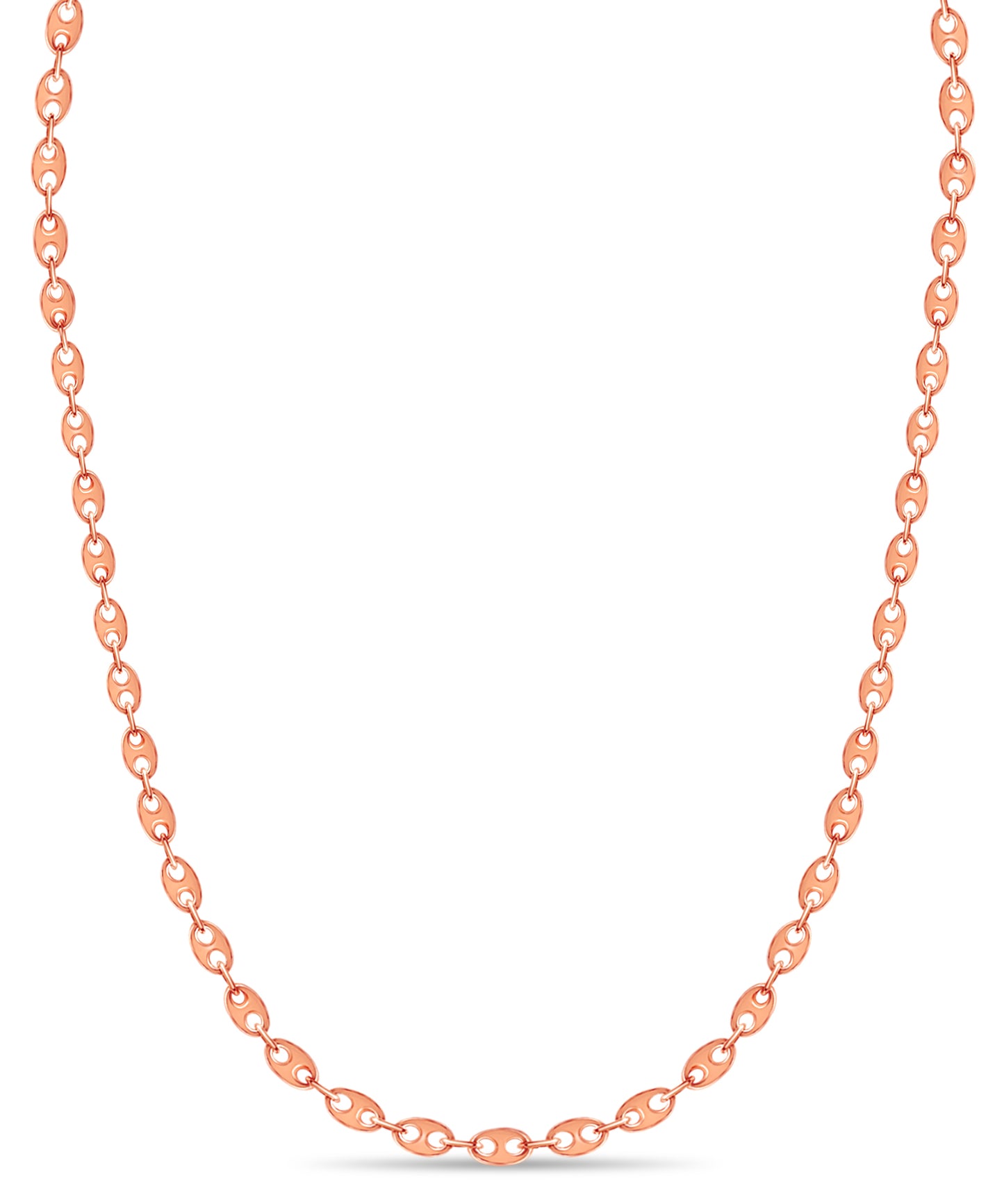 Mariner Solid Gold Handmade Necklace , 9mm, 16-30 Inch