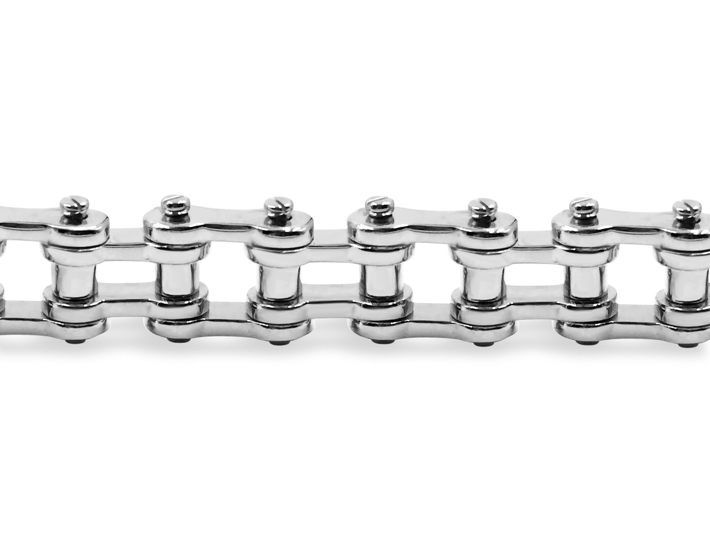 Motorcycle/Bike Chain Solid Gold Handmade Bracelet , 20mm, 6.5-10 Inch
