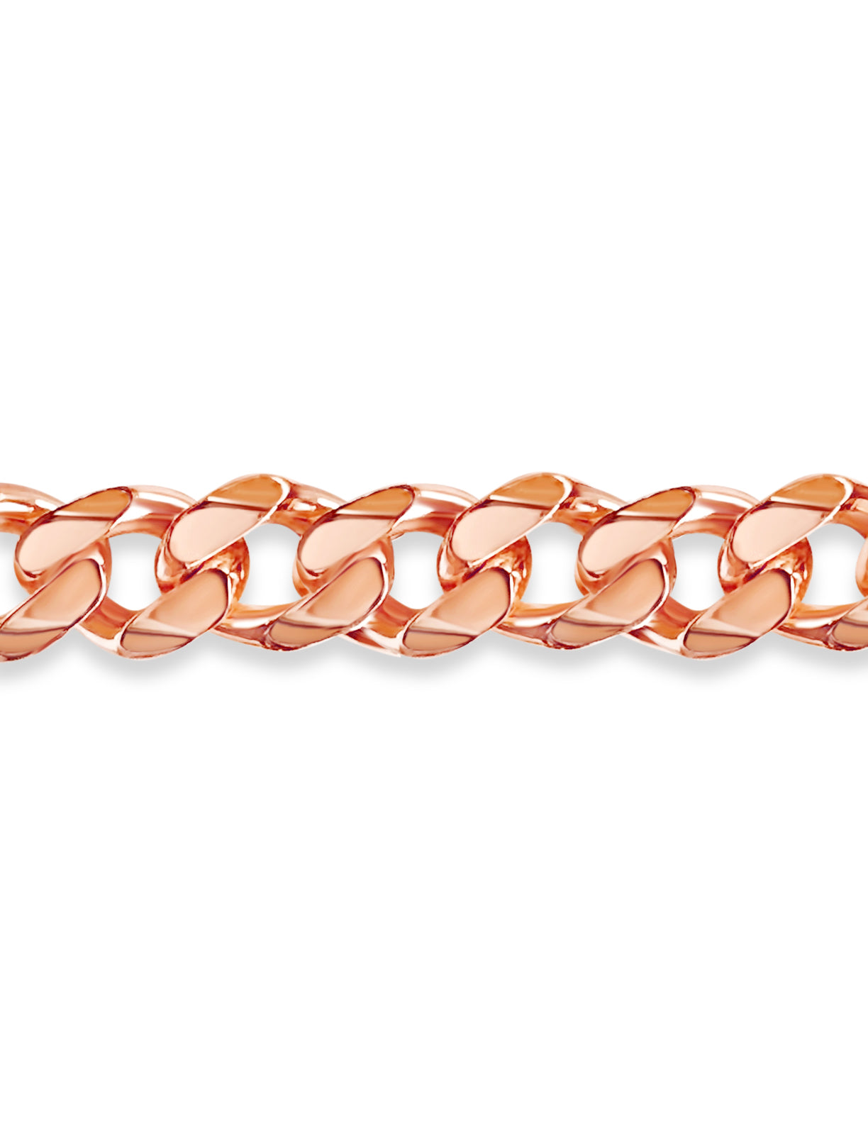 Curb Solid Gold Handmade Bracelet , 11mm, 6.5-10 Inch