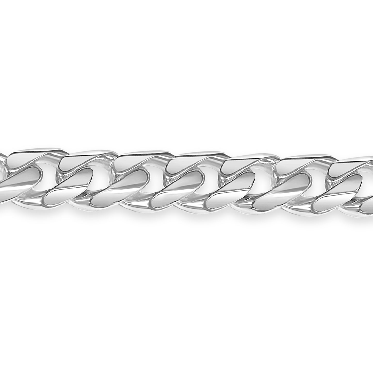 Curb Solid Gold Handmade Bracelet , 13mm, 6.5-10 Inch
