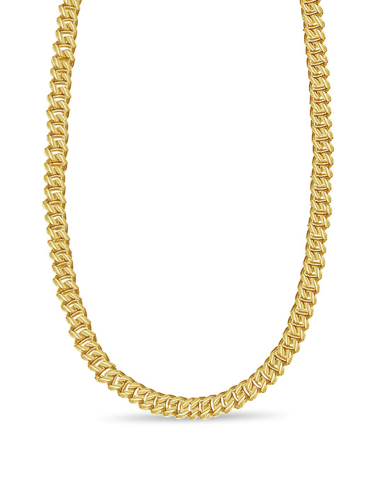 Mariner Solid Gold Handmade Necklace , 9mm, 16-30 Inch