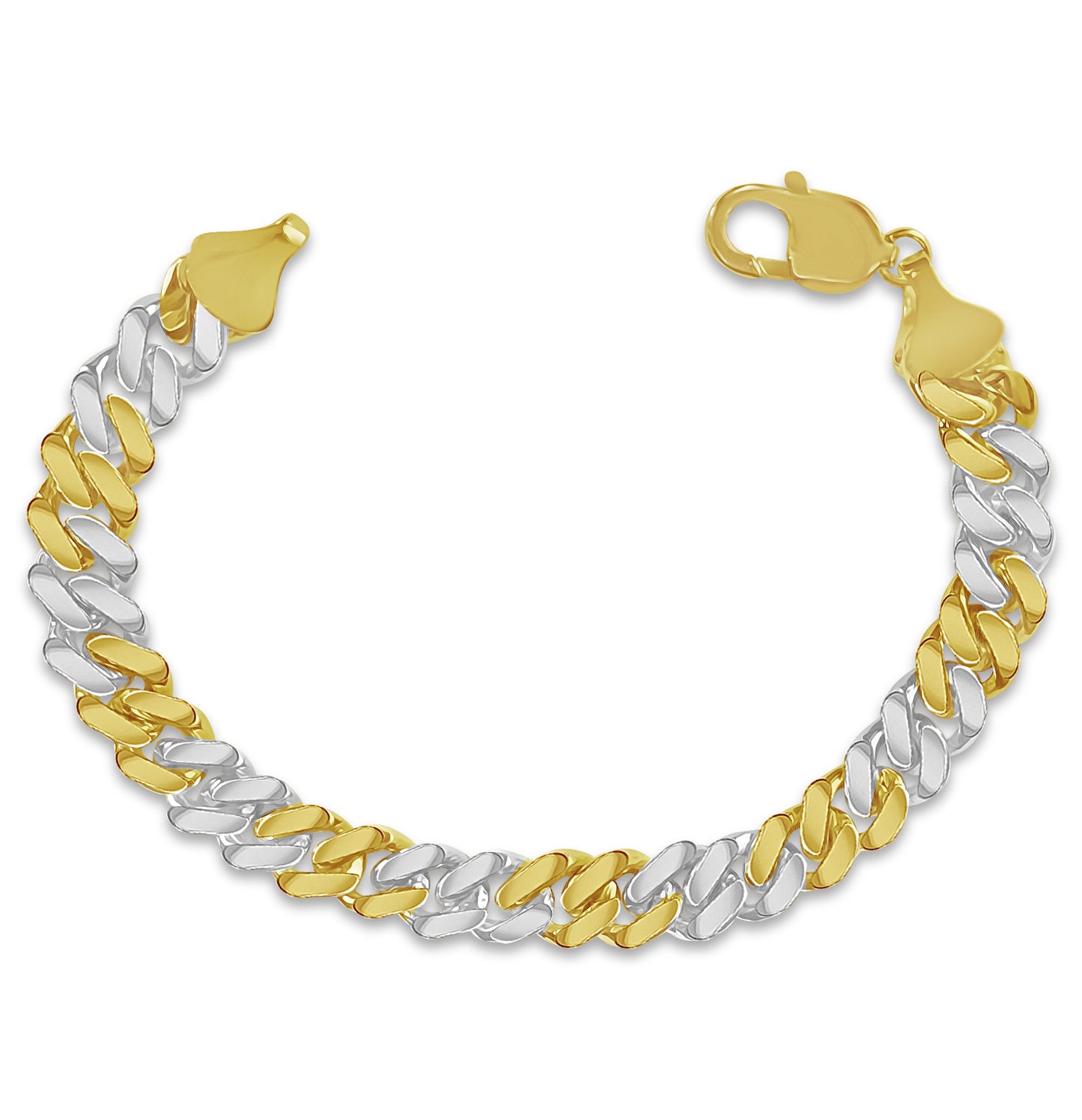 Miami Cuban Solid Gold Handmade Bracelet , 7mm, 6.5-10 Inch