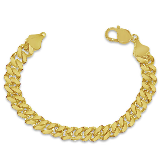 Miami Cuban Solid Gold Handmade Bracelet , 7mm, 6.5-10 Inch