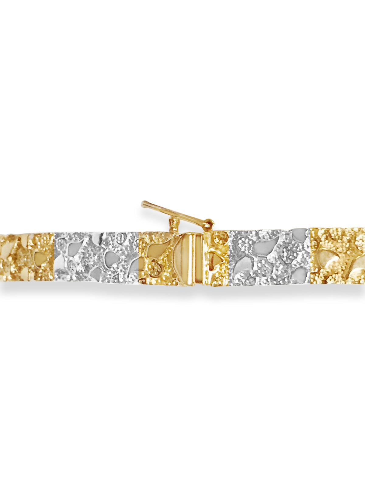 Nugget Solid Gold Handmade Necklace , 7mm, 16-30 Inch