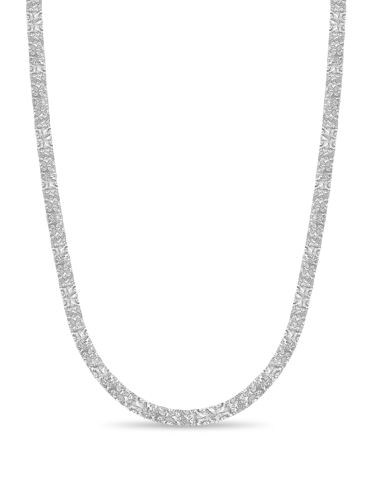 Nugget Solid Gold Handmade Necklace , 7mm, 16-30 Inch