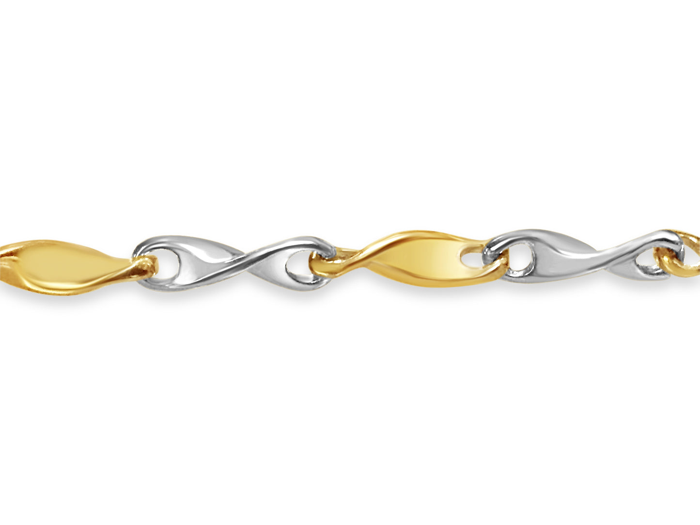 Twist Solid Gold Handmade Bracelet , 4mm, 6.5-10 Inch