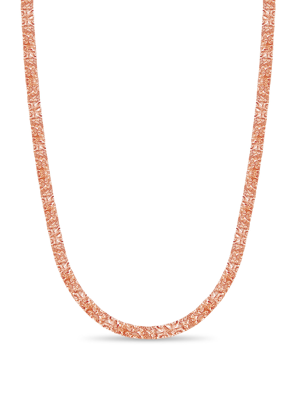 Nugget Solid Gold Handmade Necklace , 7mm, 16-30 Inch