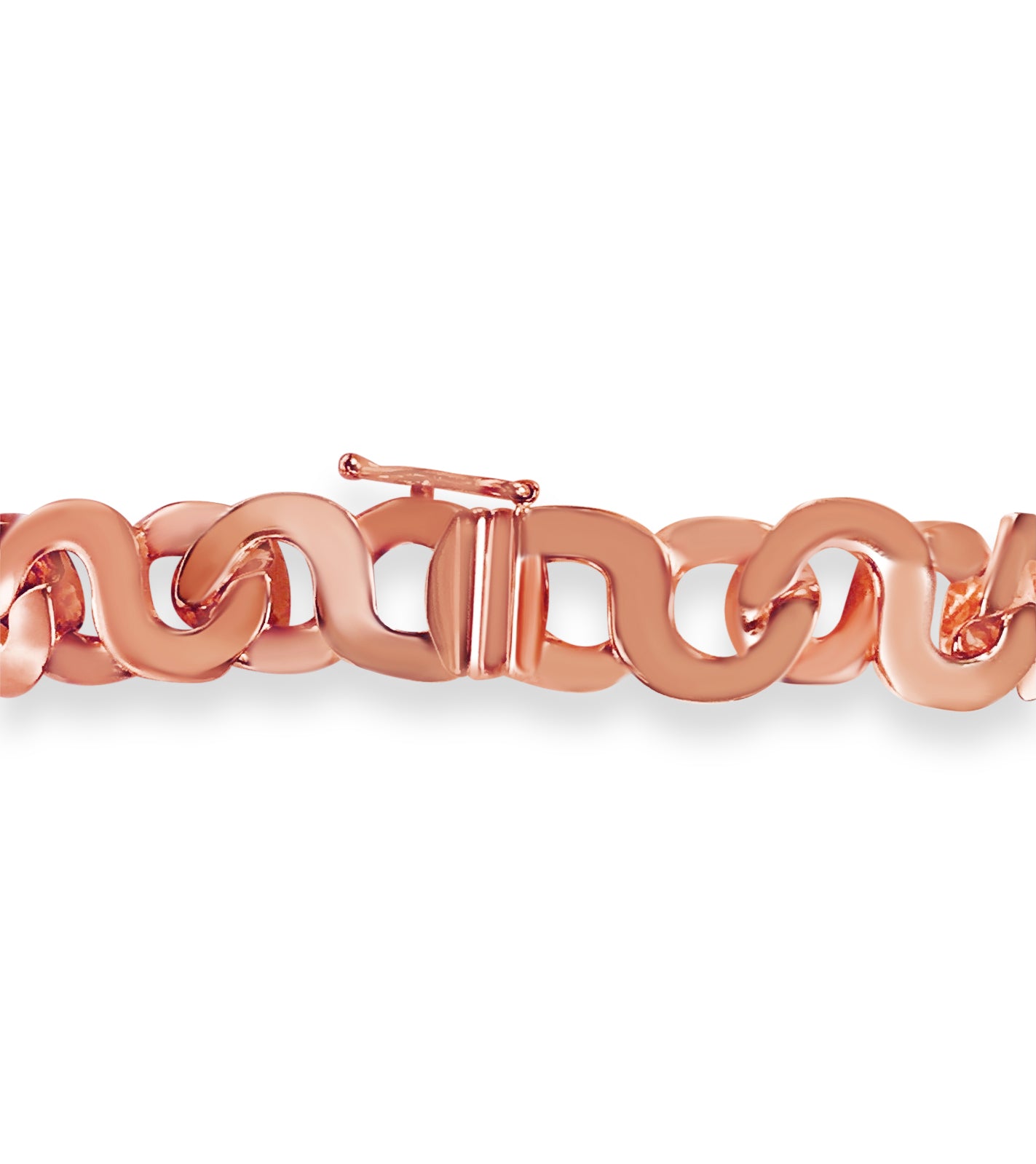 Flat Solid Gold Handmade Bracelet , 12mm, 6.5-10 Inch
