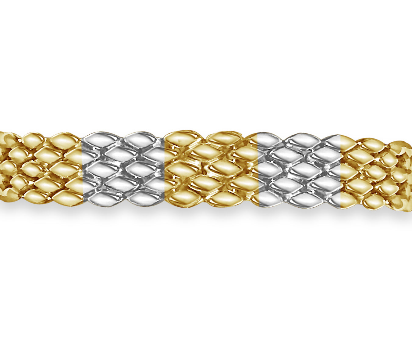 Diamond ID Panther Solid Gold Handmade Bracelet , 12mm, 6.5-10 Inch