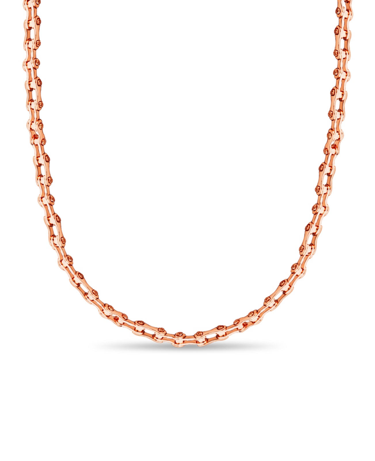 Motorcycle/Bike Chain Solid Gold Handmade Necklace , 12mm, 16-30 Inch