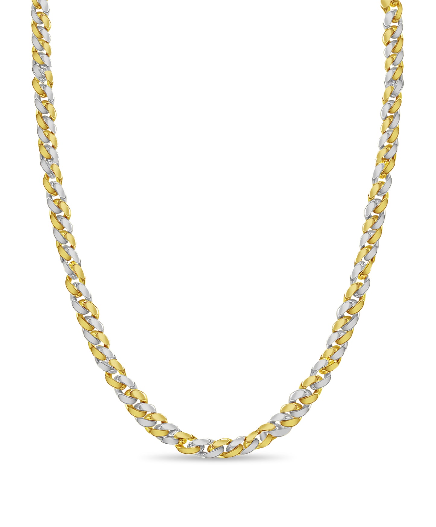 Curb Solid Gold Handmade Necklace , 15mm, 16-30 Inch