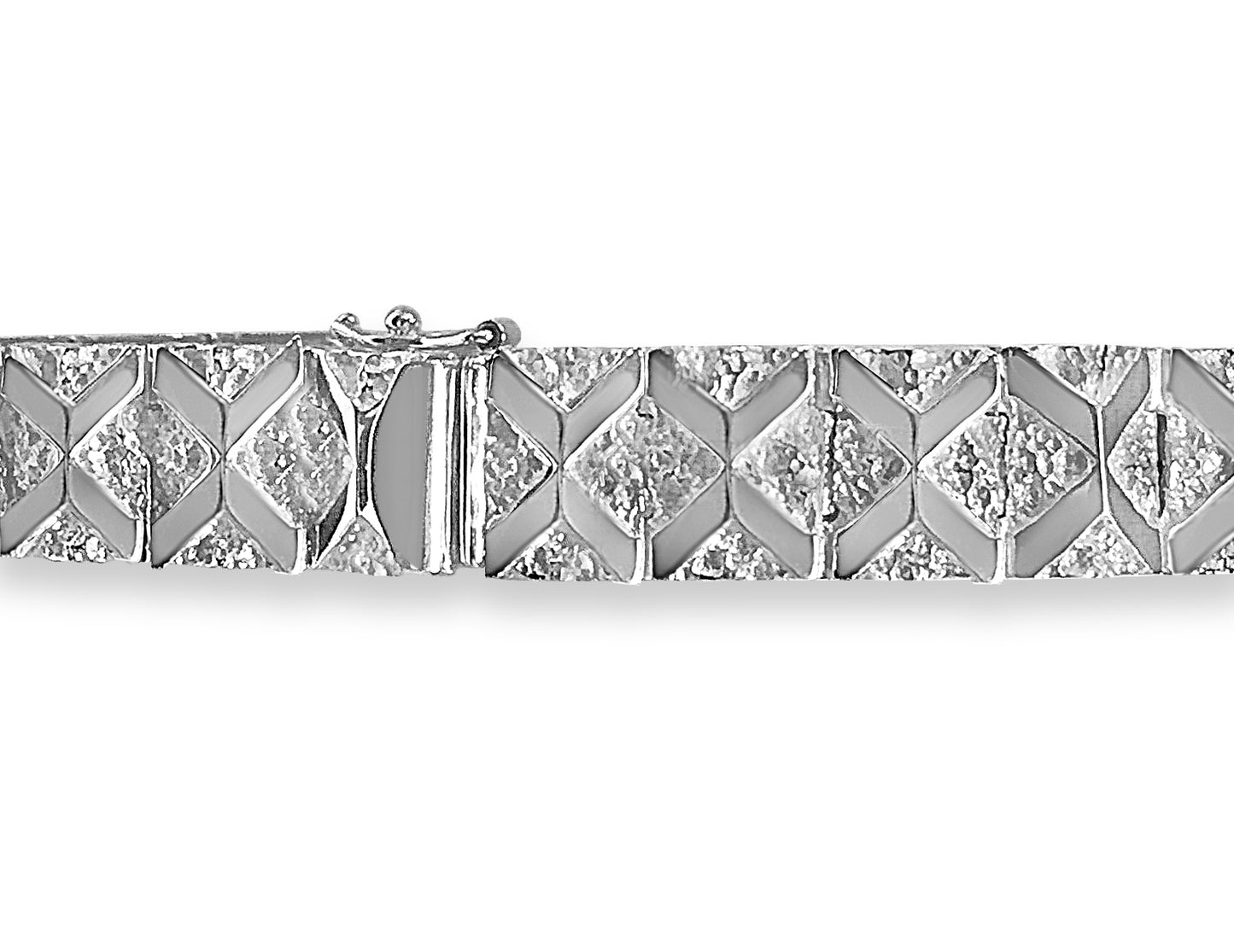 Nugget Solid Gold Handmade Bracelet , 11mm, 6.5-10 Inch