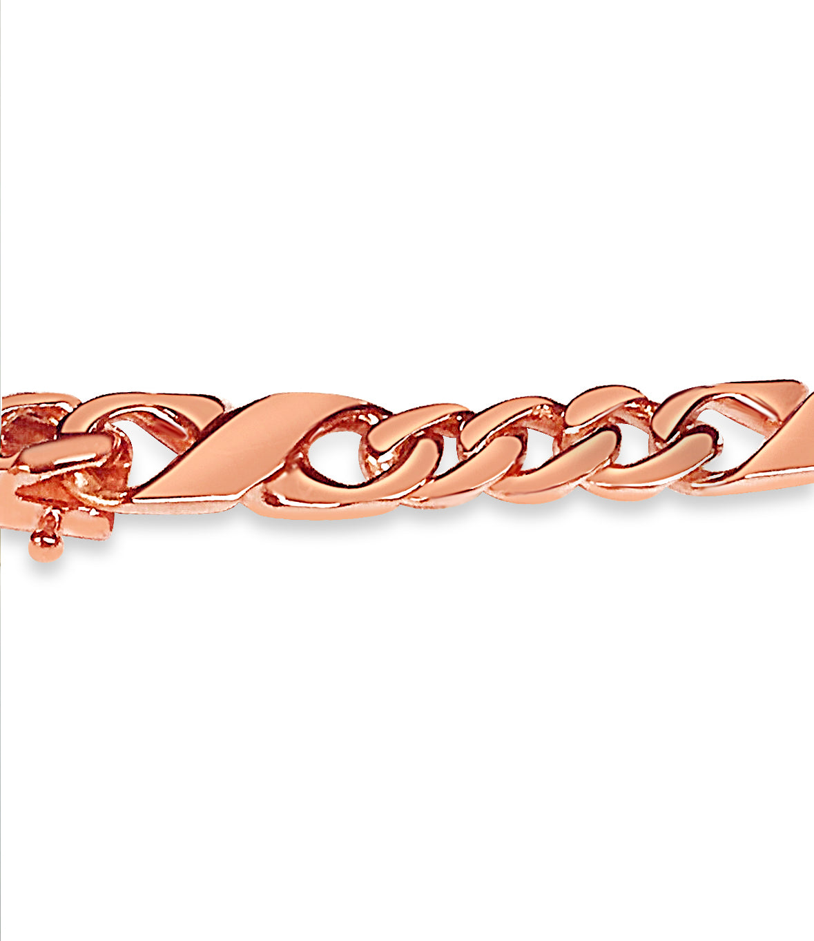 XO Curb Solid Gold Handmade Necklace , 6mm, 16-30 Inch