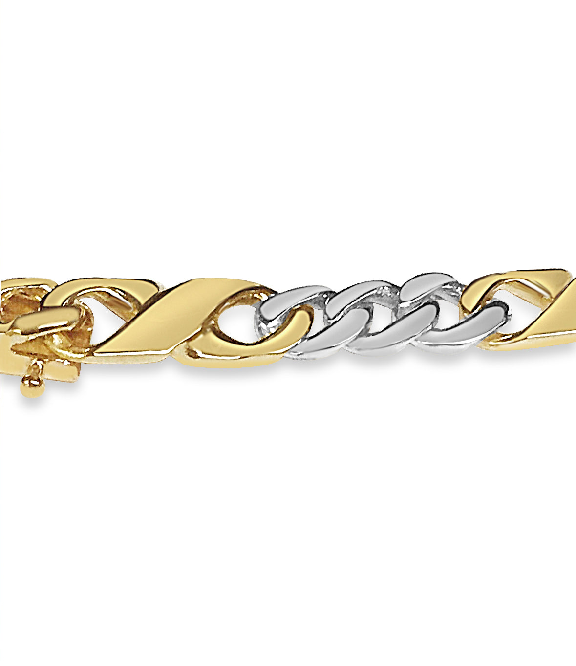 XO Curb Solid Gold Handmade Necklace , 6mm, 16-30 Inch