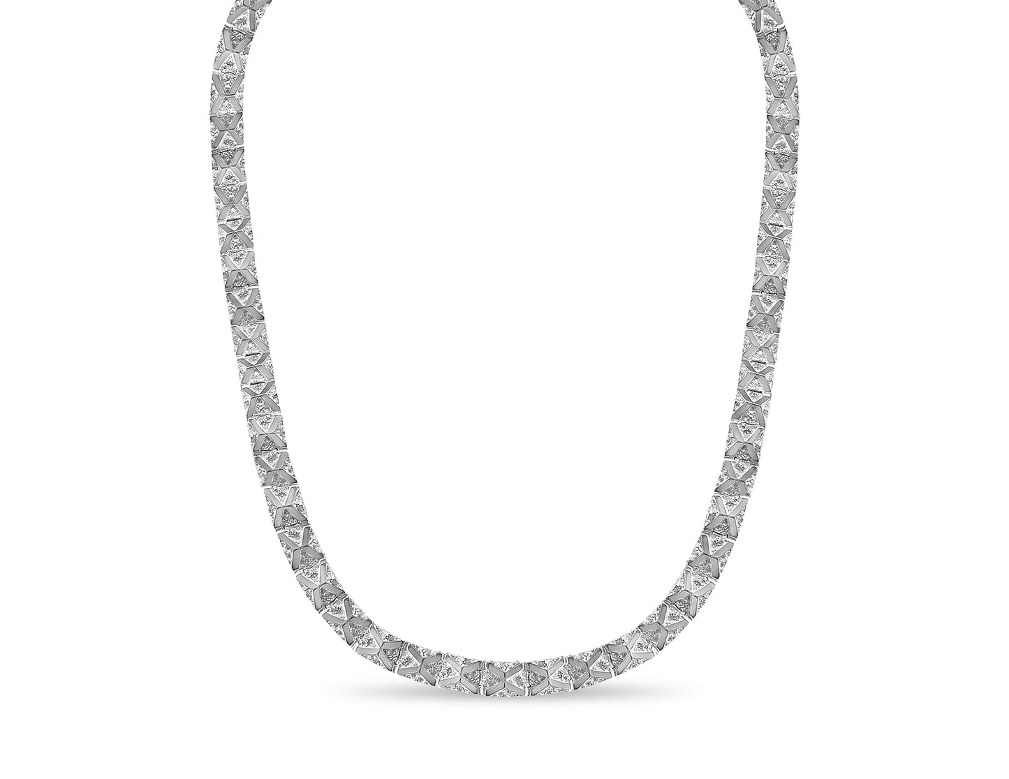 Nugget Solid Gold Handmade Necklace , 11mm, 16-30 Inch