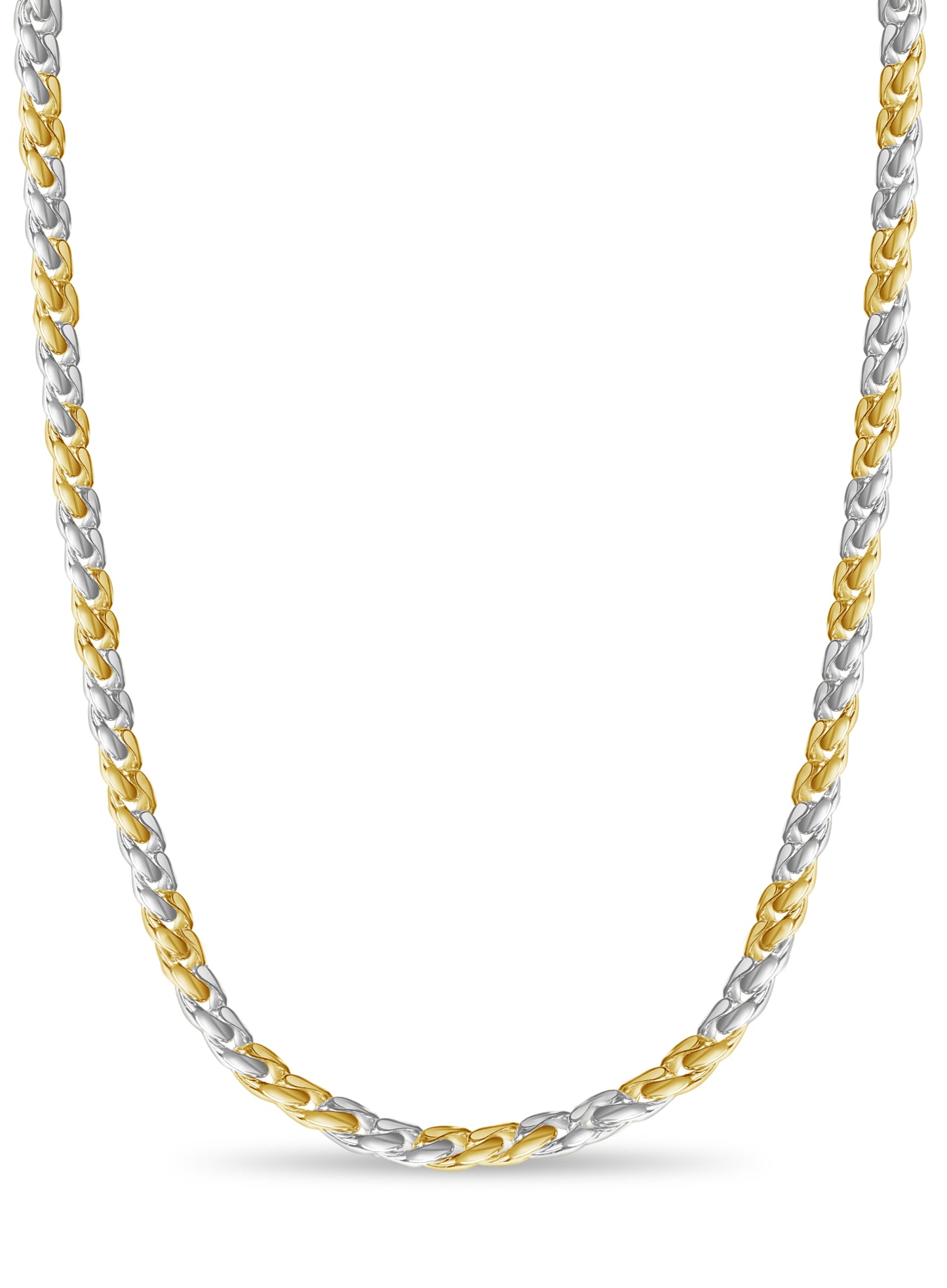 Curb Solid Gold Handmade Necklace , 13mm, 16-30 Inch
