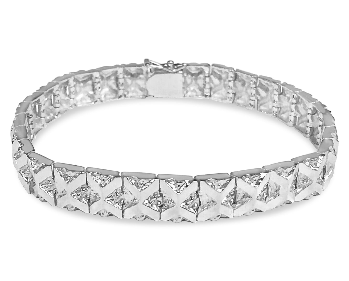 Nugget Solid Gold Handmade Bracelet , 9mm, 6.5-10 Inch