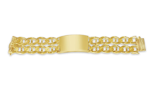 ID Mariner Solid Gold Handmade Bracelet , 28mm, 6.5-10 Inch