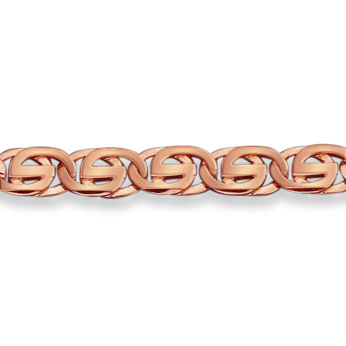 Tiger Eye Solid Gold Handmade Bracelet , 9mm, 6.5-10 Inch