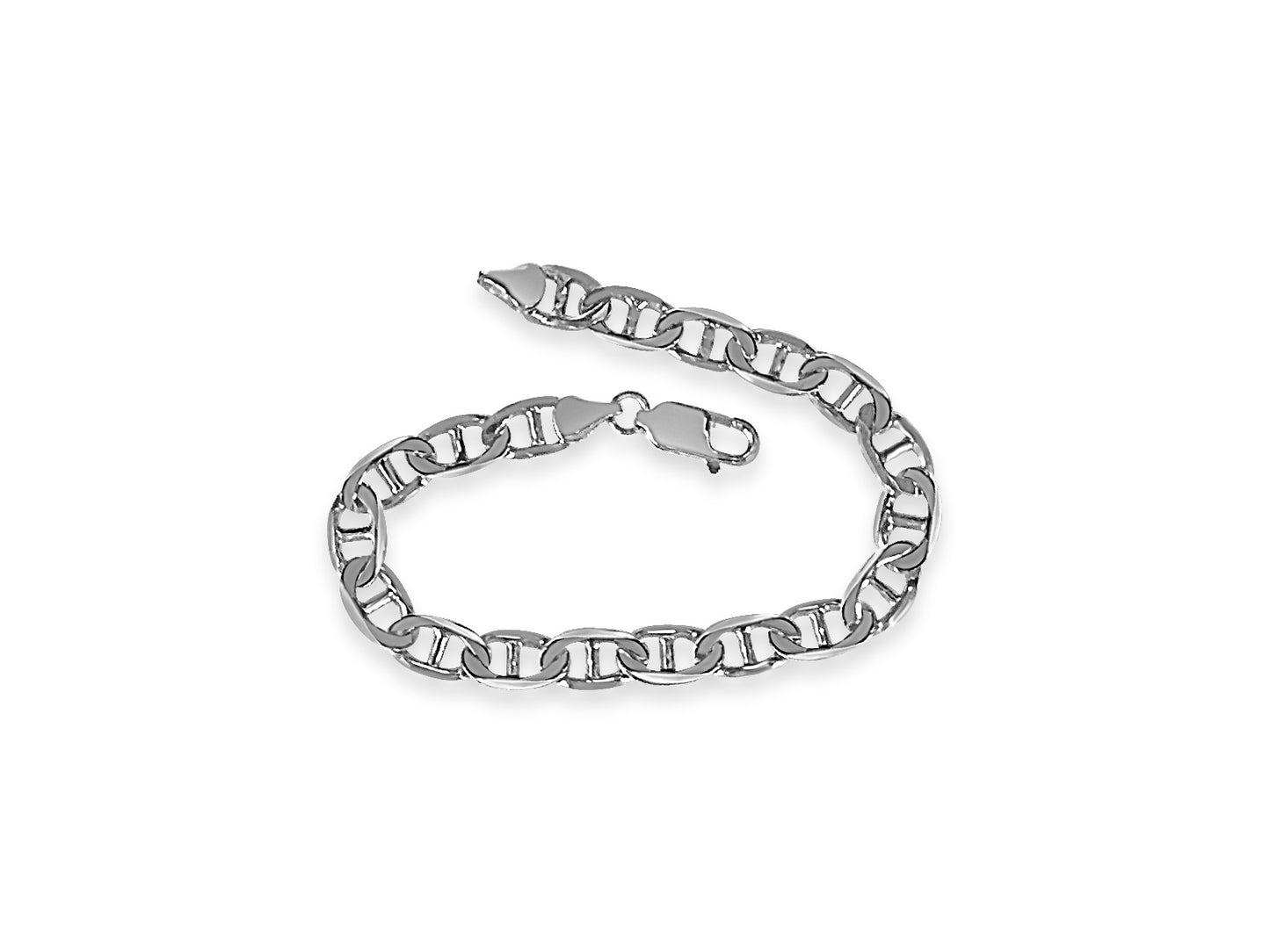 Mariner Solid Gold Handmade Bracelet , 8mm, 6.5-10 Inch