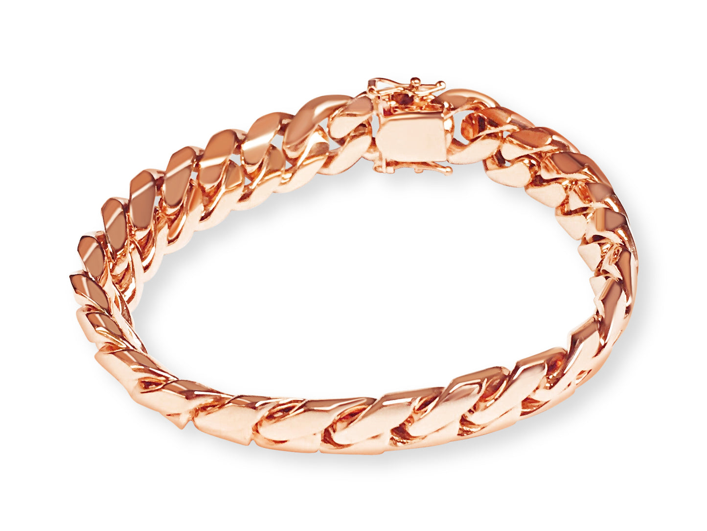Miami Cuban Solid Gold Handmade Bracelet , 13mm, 6.5-10 Inch