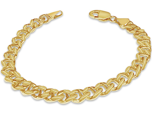 Mariner Solid Gold Handmade Bracelet , 9mm, 6.5-10 Inch