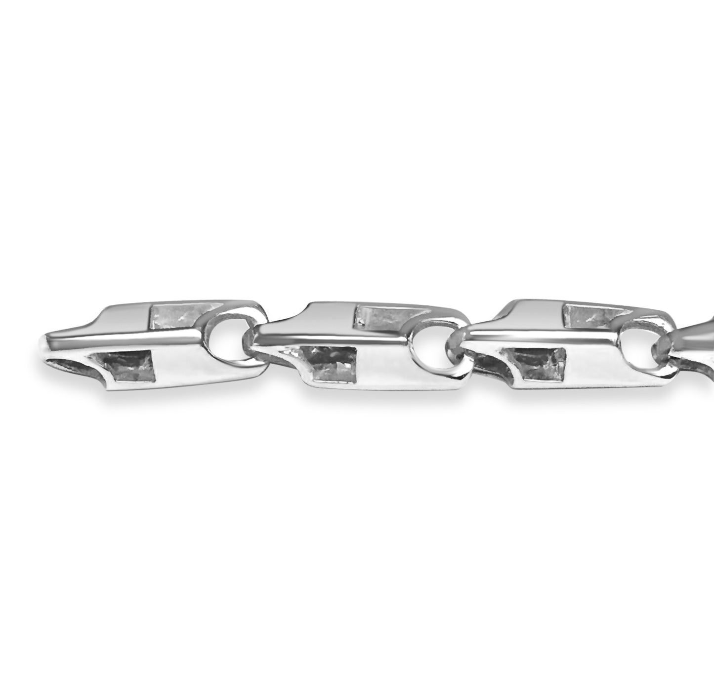 Rectangle Tube Solid Gold Handmade Bracelet , 6mm, 6.5-10 Inch