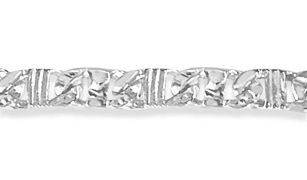Anchor Mariner Solid Gold Handmade Bracelet , 6mm, 6.5-10 Inch