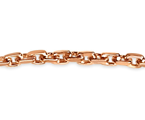 Fancy Rolo Solid Gold Handmade Bracelet , 7mm, 6.5-10 Inch