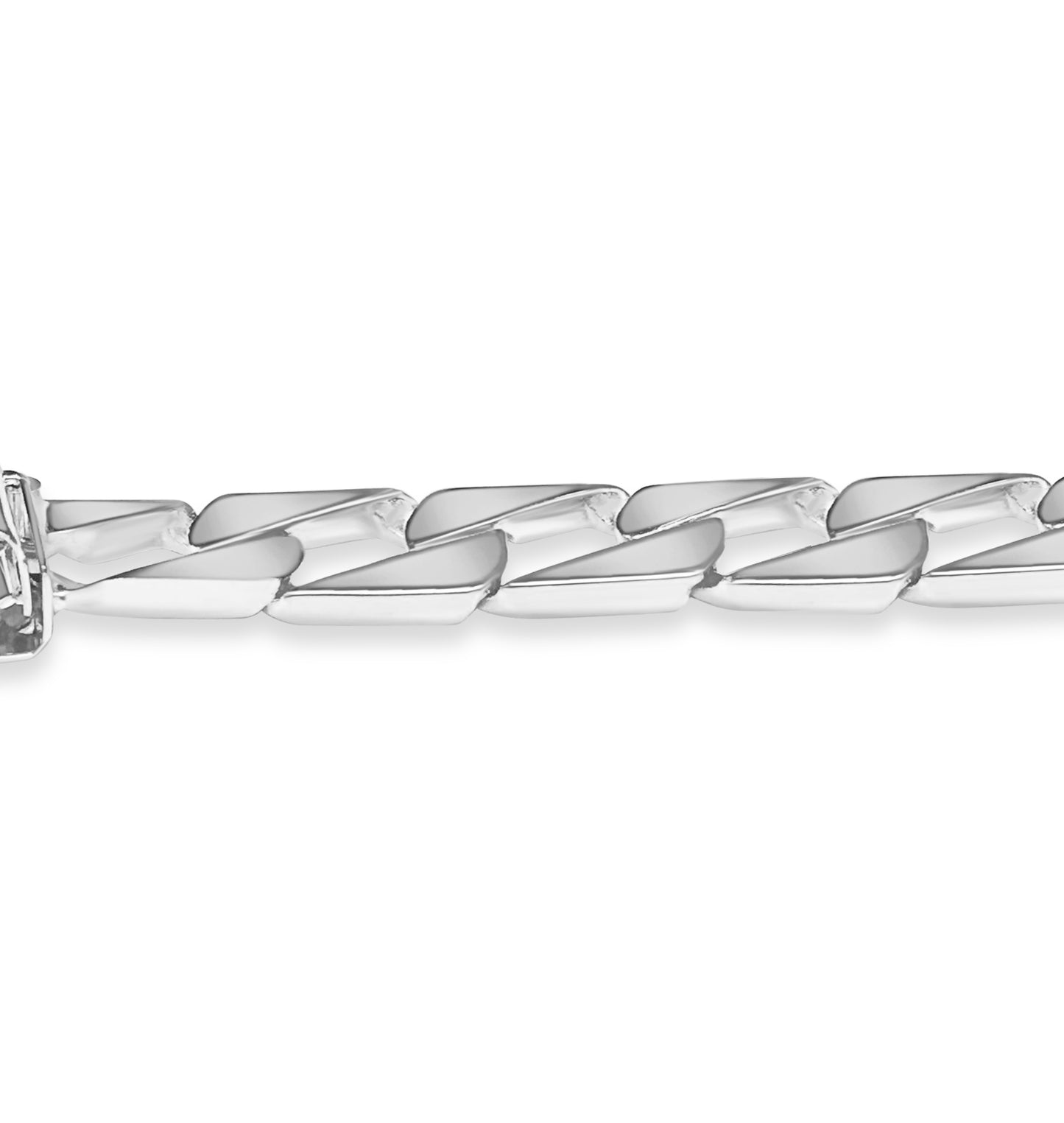 Curb Solid Gold Handmade Bracelet , 9mm, 6.5-10 Inch
