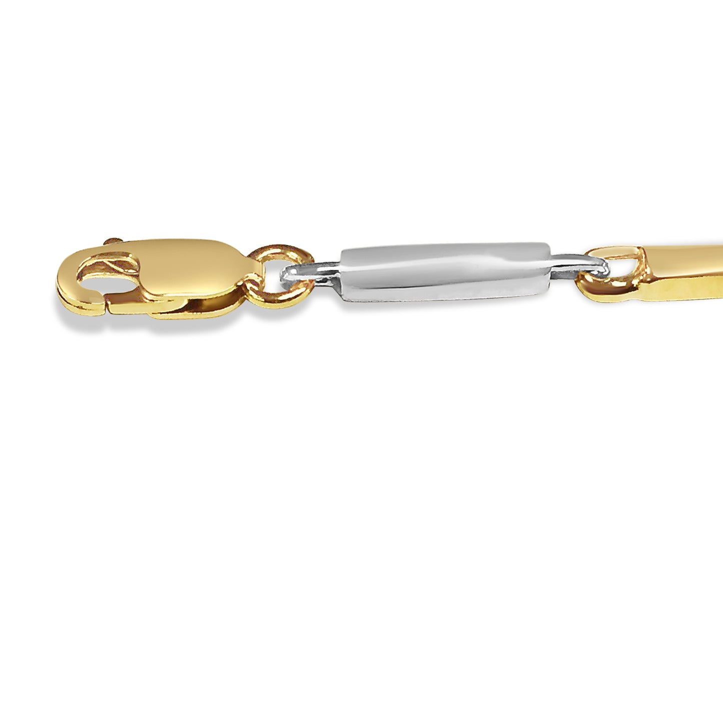 Cylinder Tube Solid Gold Handmade Bracelet , 4mm, 6.5-10 Inch