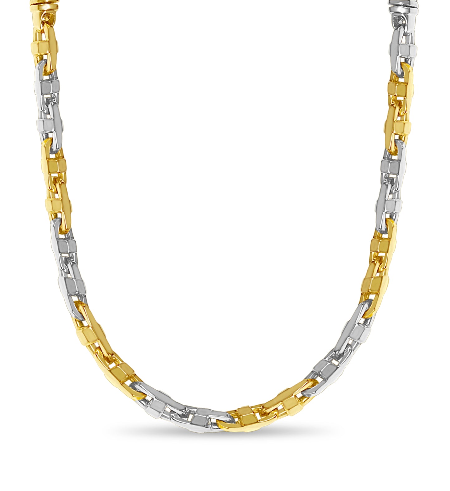 Anchor Mariner Solid Gold Handmade Necklace , 9mm, 16-30 Inch