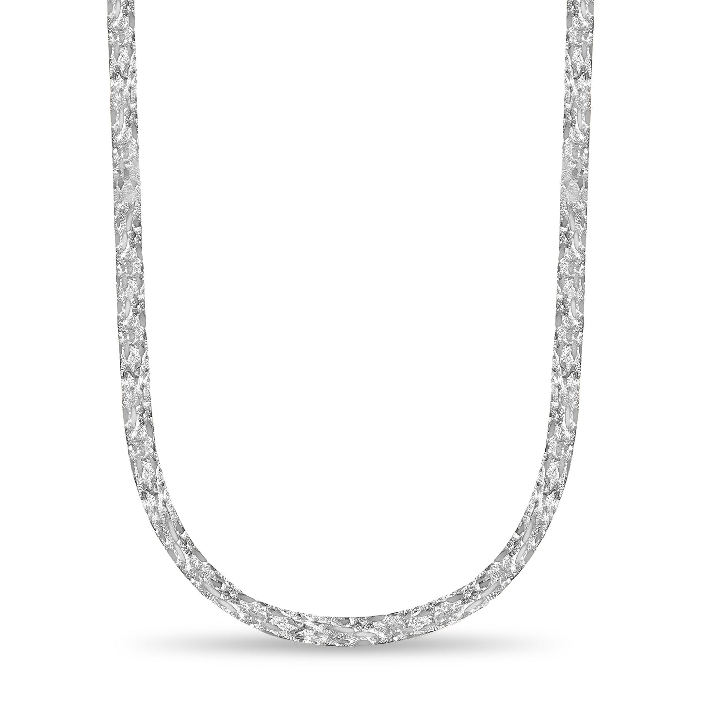 Nugget Solid Gold Handmade Necklace , 17mm, 16-30 Inch