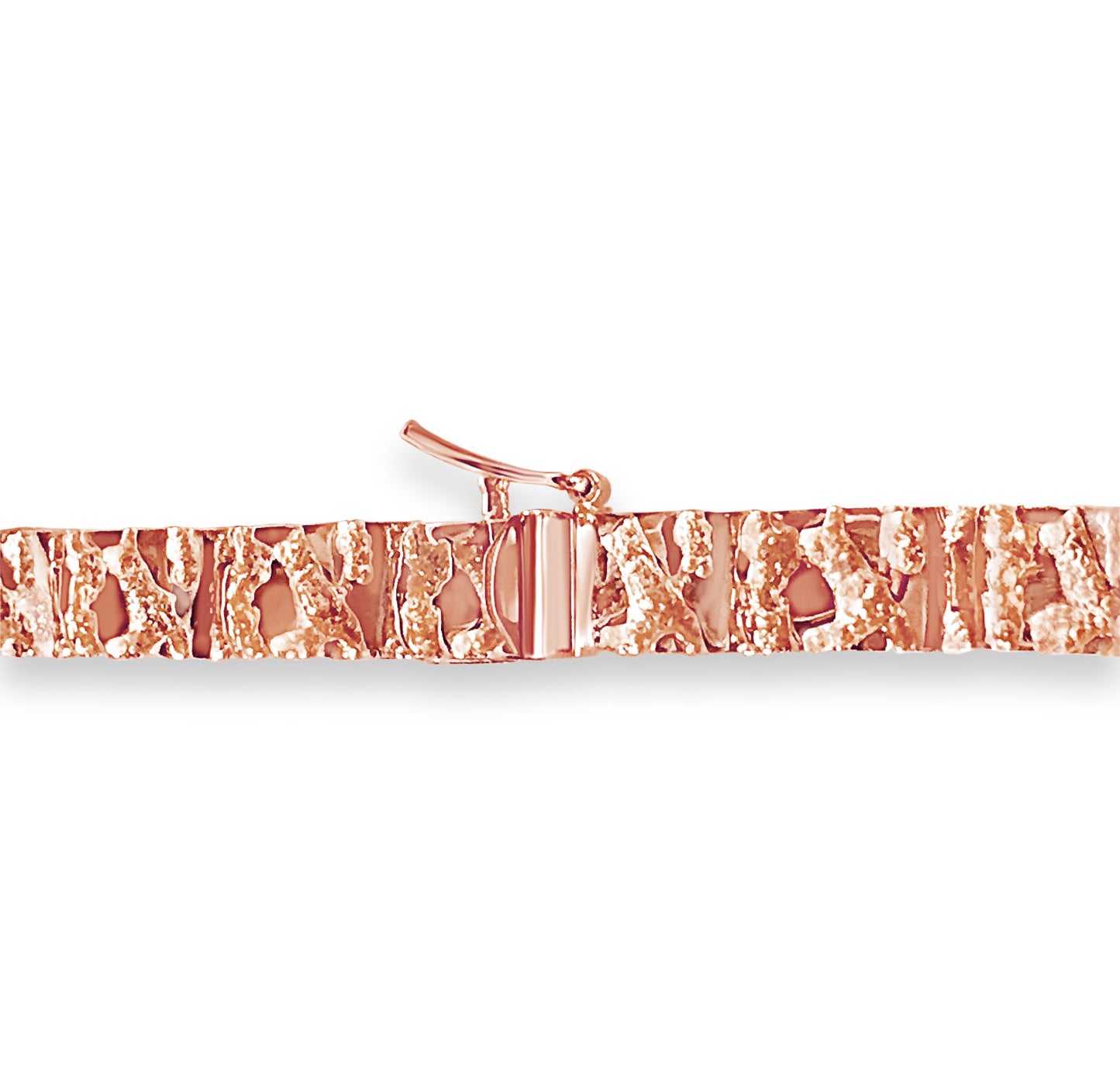 Nugget Solid Gold Handmade Bracelet , 6mm, 6.5-10 Inch