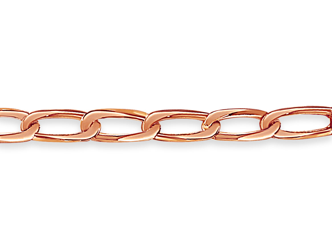 Flat Solid Gold Handmade Bracelet , 9mm, 6.5-10 Inch