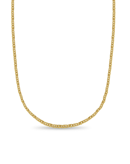 Greek Key & Tiger Eye Solid Gold Handmade Necklace , 11mm, 16-30 Inch