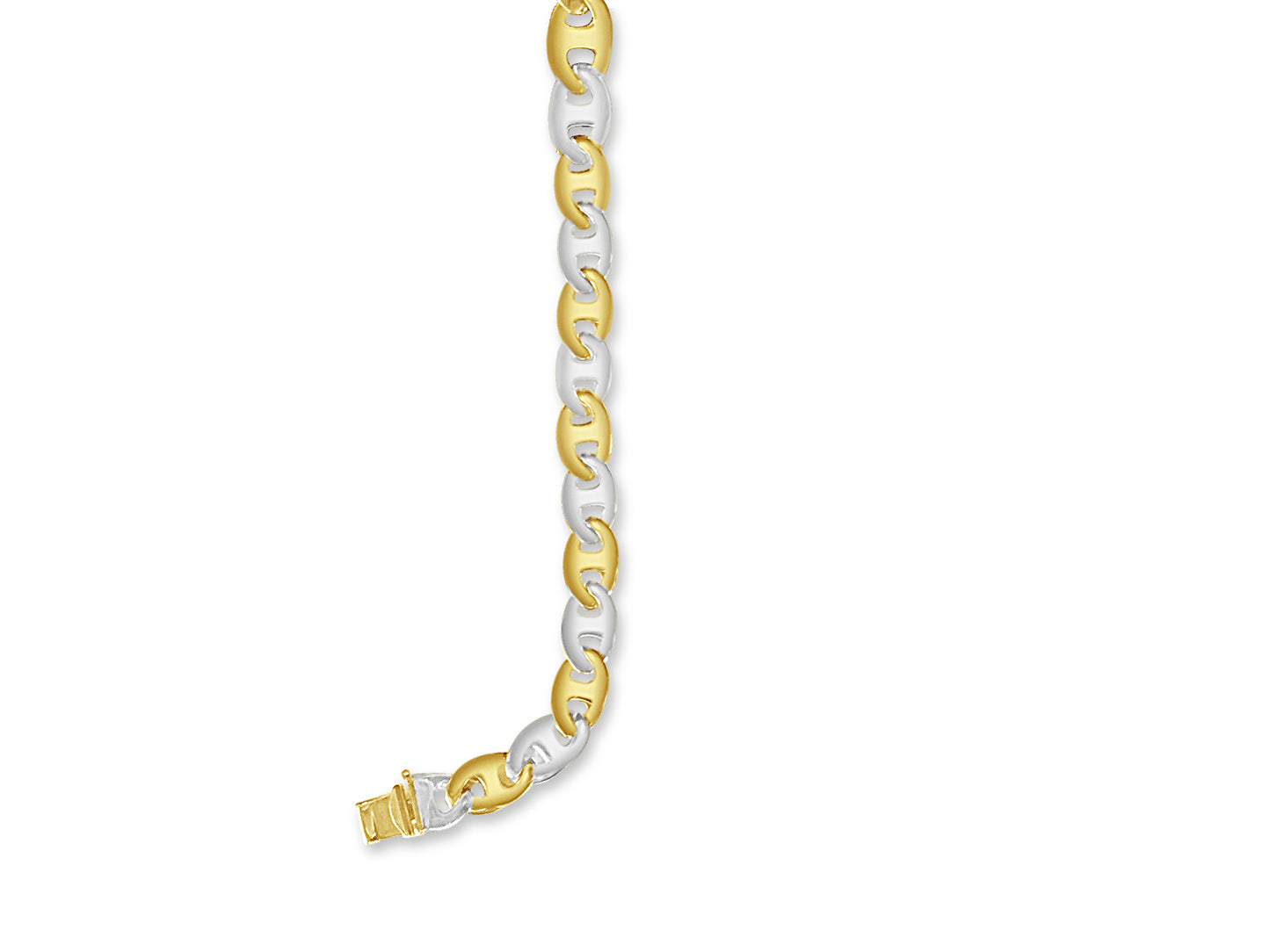 Mariner Solid Gold Handmade Bracelet , 9mm, 6.5-10 Inch
