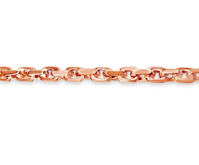 Fancy Rolo Solid Gold Handmade Bracelet , 6mm, 6.5-10 Inch