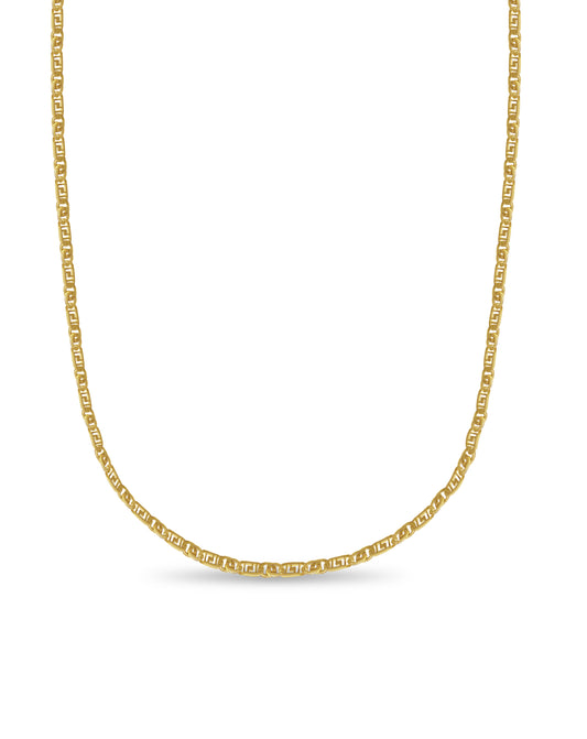 Greek Key & Tiger Eye Solid Gold Handmade Necklace , 11mm, 16-30 Inch