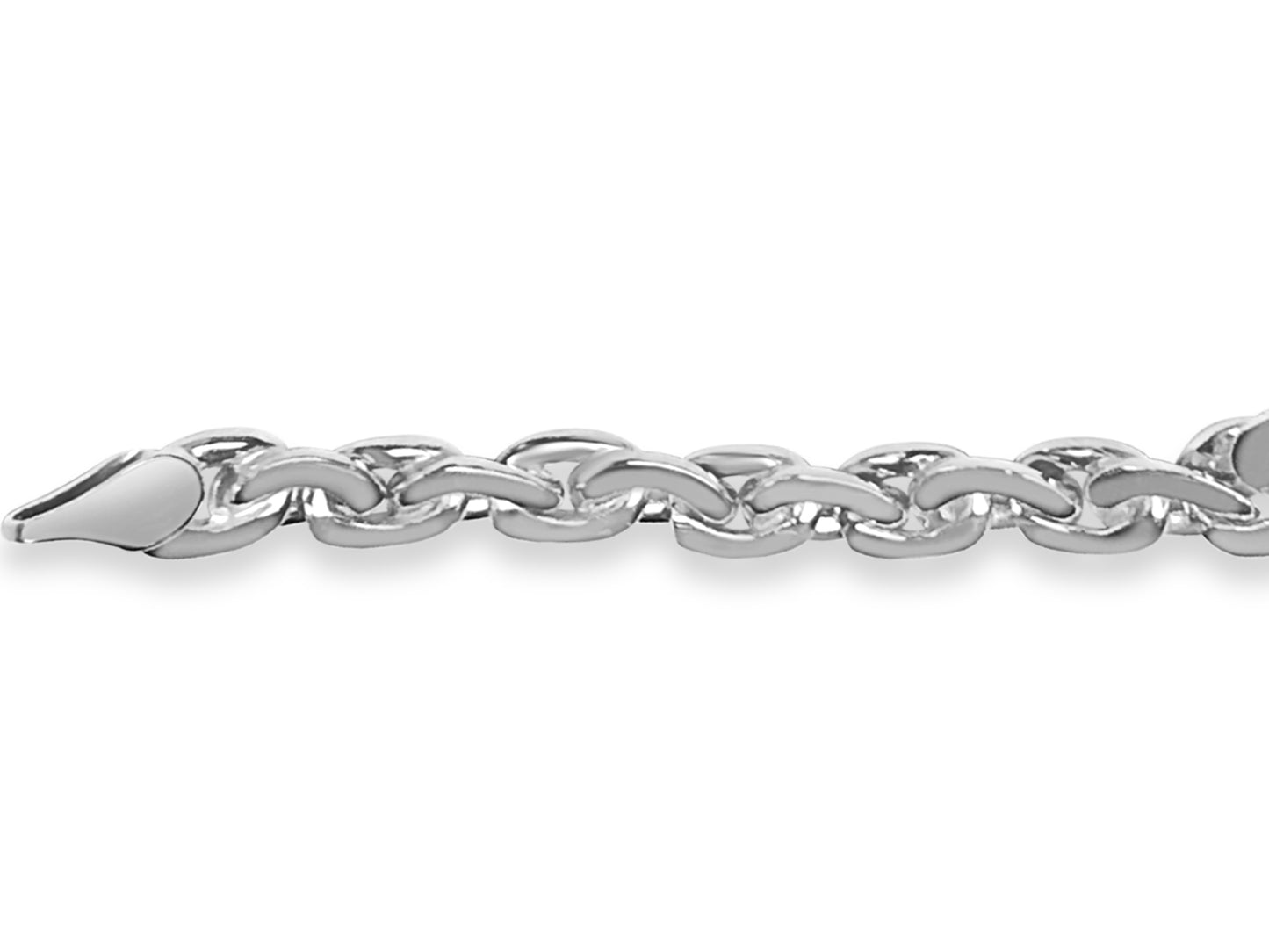 Infinity Solid Gold Handmade Necklace , 7mm, 16-30 Inch