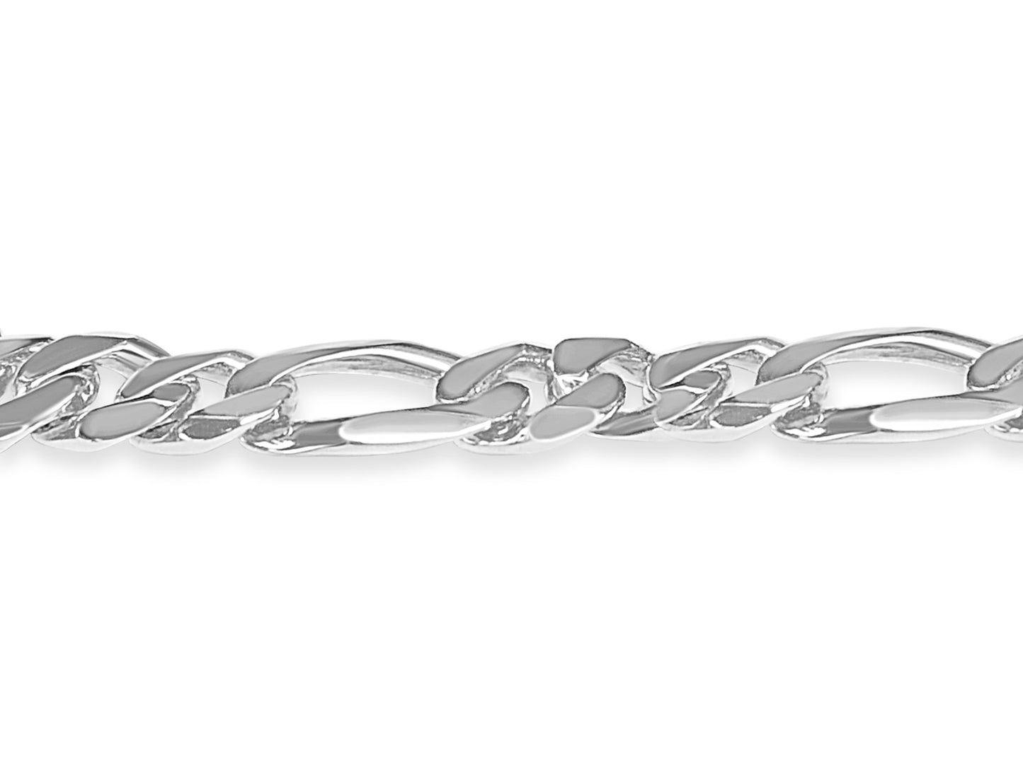 Figaro Solid Gold Handmade Bracelet , 12mm, 6.5-10 Inch