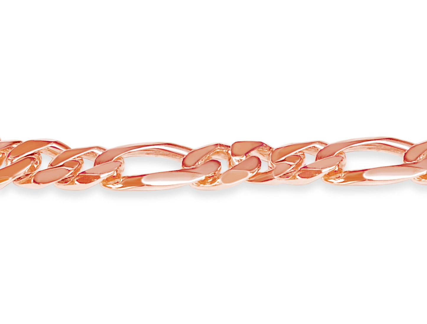 Figaro Solid Gold Handmade Bracelet , 12mm, 6.5-10 Inch