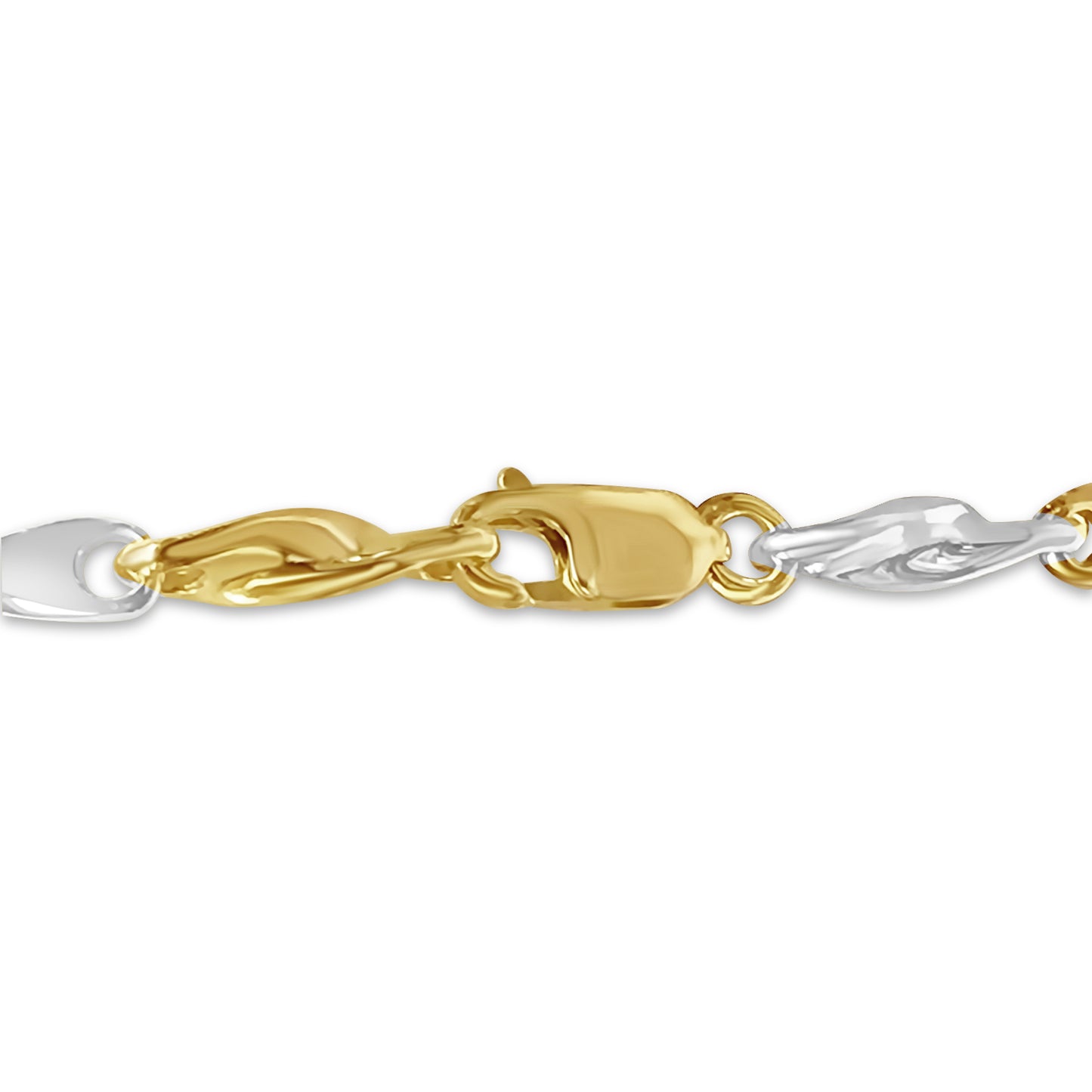 Twist Solid Gold Handmade Bracelet , 5mm, 6.5-10 Inch
