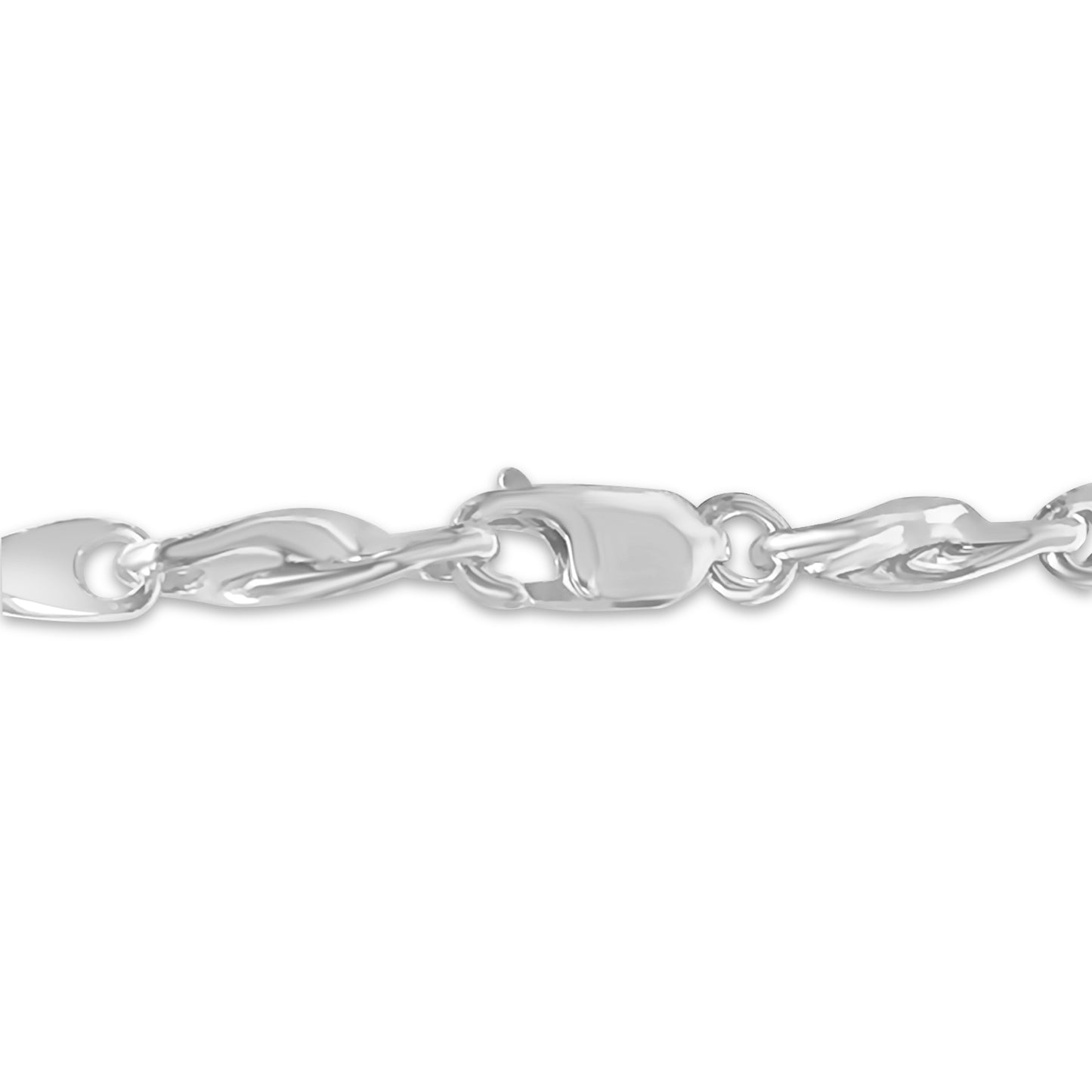Twist Solid Gold Handmade Bracelet , 5mm, 6.5-10 Inch